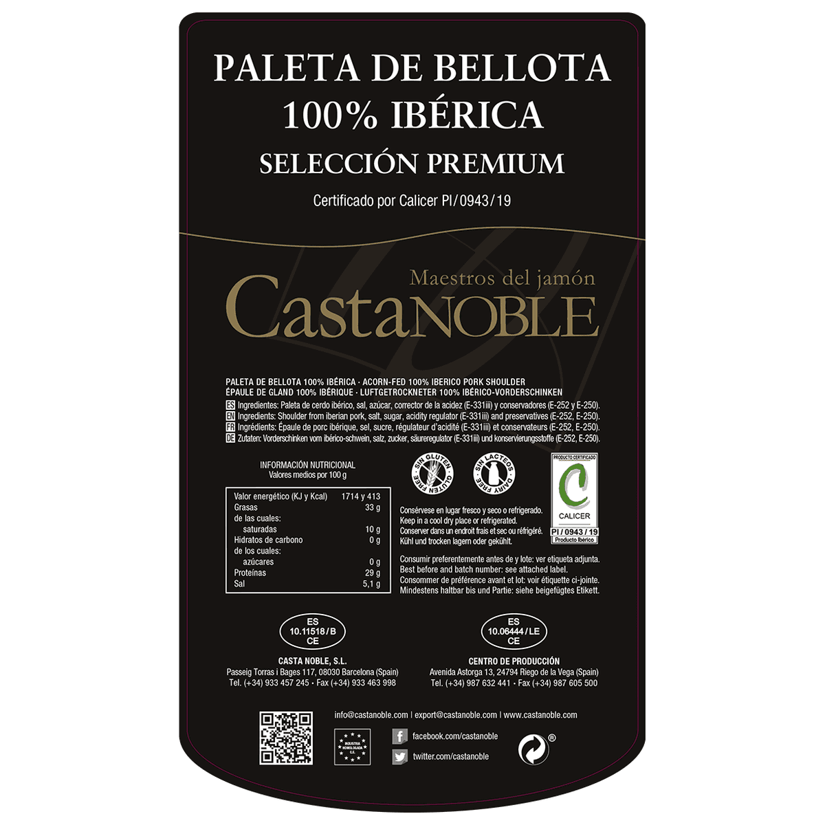 Paleta de Bellota 100% Ibérica — imagen 5 de 5