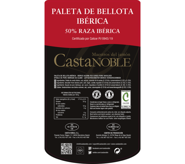 Paleta de Bellota Ibérica 50% Raza Ibérica - Imagen 5