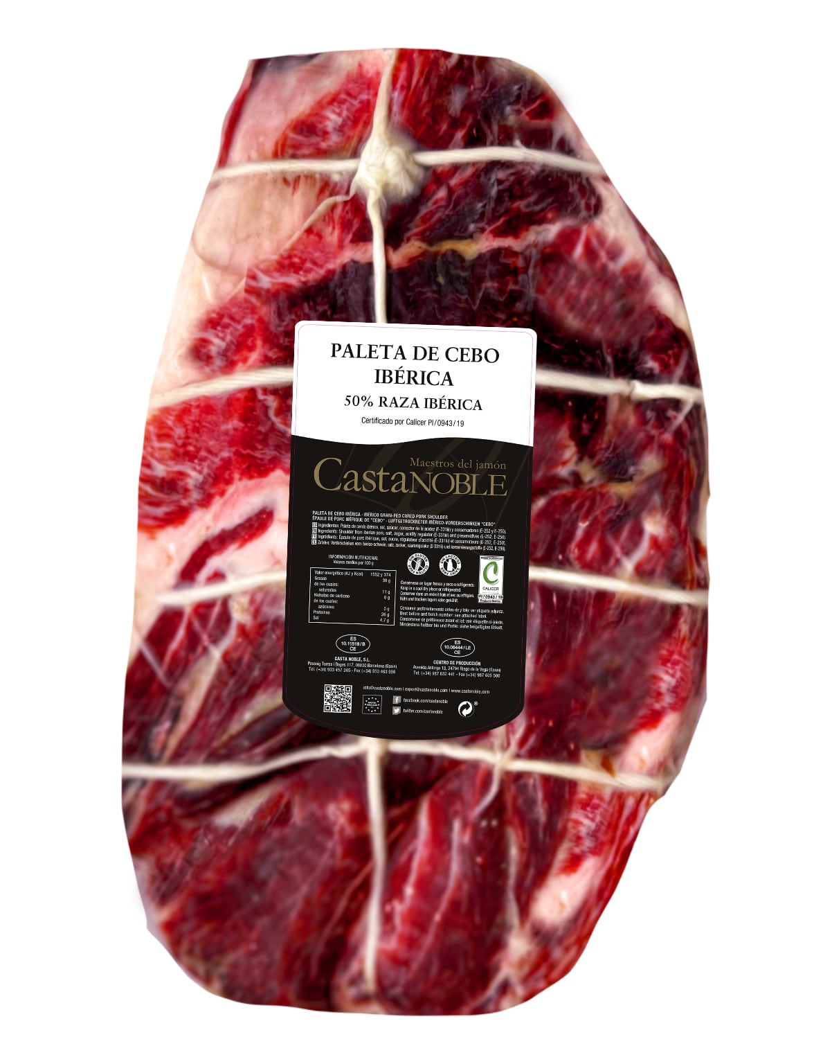Paleta de Cebo Ibérica 50% Raza Ibérica Deshuesada