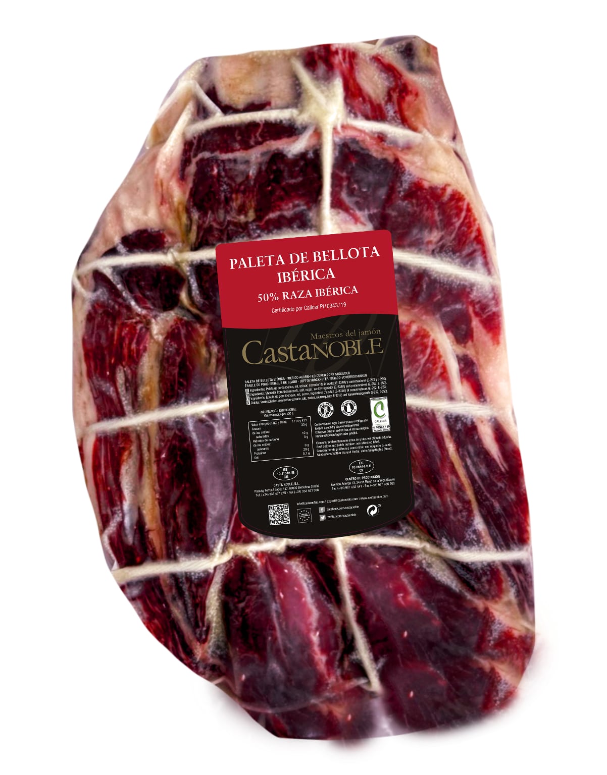Paleta de Bellota Ibérica 50% Raza Ibérica Deshuesada